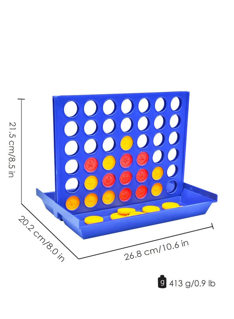 4 Win Battle Game by PUBGO, Four Big Wins - 6 Replacement Chips Included, Four Wins, Game for Kids Ages 3+ 4 5 6 Years Old (Size L) - Image 2
