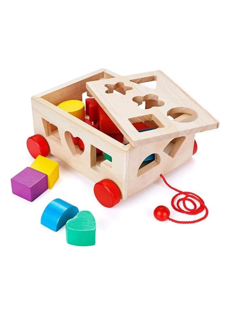 BEAUTY PLUS Shape Sorter Toy, Building Toys Children Educational Building Blocks Toys for Babies Early Educational Game Toy Toddlers  - Image 2