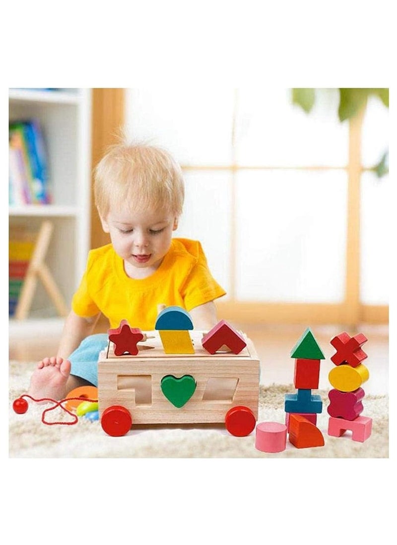 BEAUTY PLUS Shape Sorter Toy, Building Toys Children Educational Building Blocks Toys for Babies Early Educational Game Toy Toddlers  - Image 5