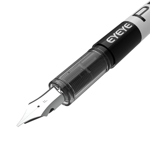 EYEYE Disposable Fountain Pens, 8 Pack 3 Colors Fine Point Pens Stainless Steel Nib, Fountain Pens Smooth Writing for Journaling, Drafting, Sketching, Doodling & Office Supplies - Image 2