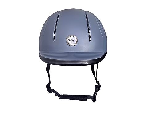 TuffRider Starter Basic Horse Riding Helmet | Comfortable Protective Equestrian Head Gear - SEI Certified -Gray - M - Image 4