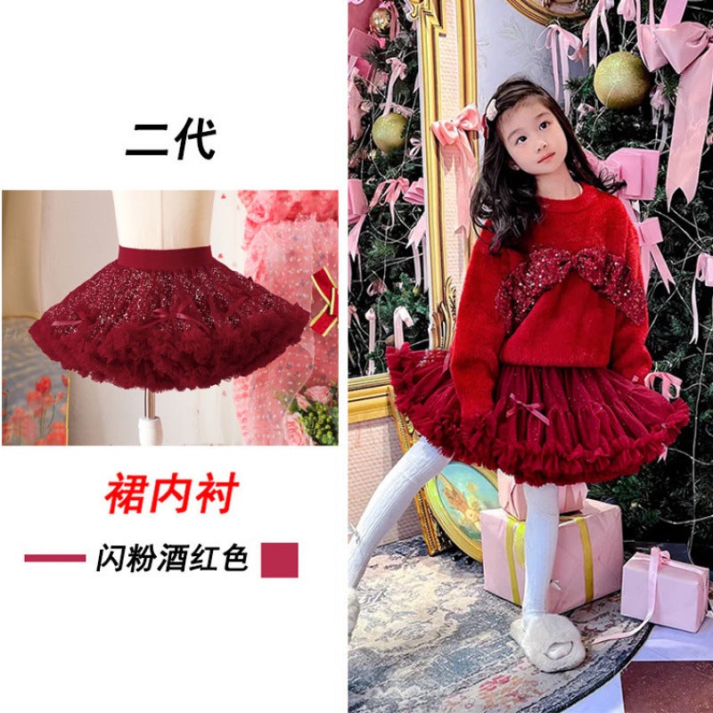 French Girls Tutu Skirt Spring And Autum Baby Girl Dress Skirt Fashionable Bunny Skirt Kidsren Princess Tutu Skirt - Image 5