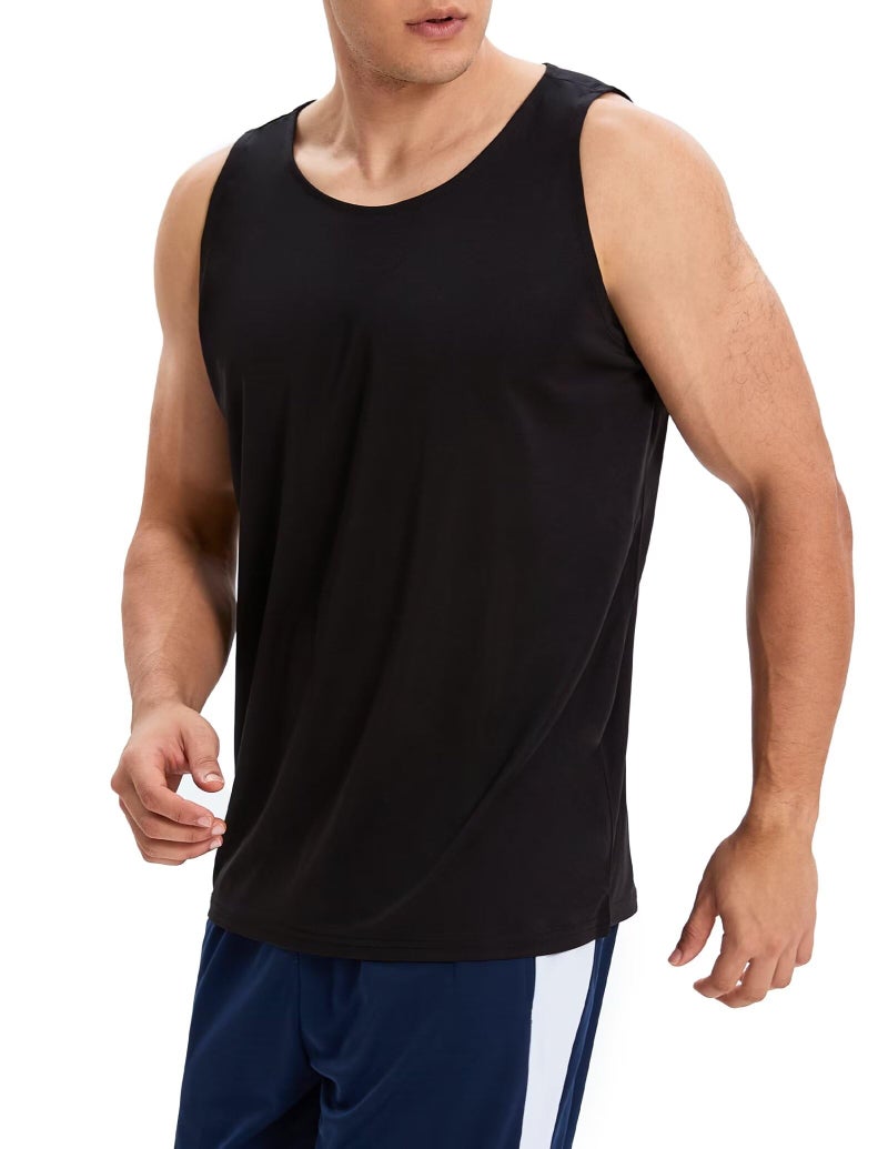 OYGSieg 6 Pack Men's Quick Dry Workout Tank Tops Breathable Gym Sleeveless Muscle Shirts for Active Men SetA 2XL - Image 2