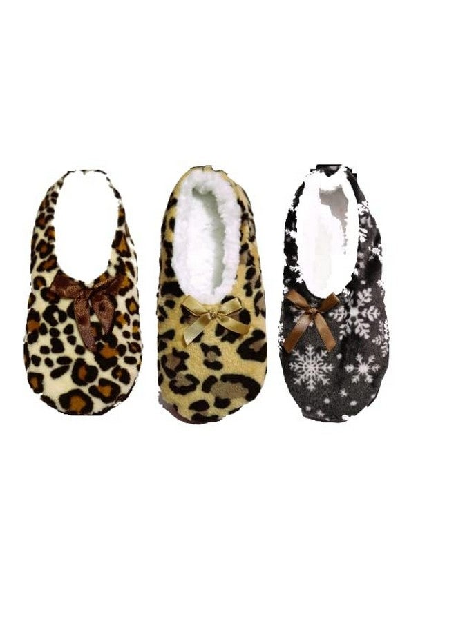 سانكس نعال باليرينا صوفية نسائية من SUNEX مع فيونكة كلاسيكية ونعل من الجلد السويدي، مقاس واحد، عبوة من 3 قطع متعددة الألوان - Image 1