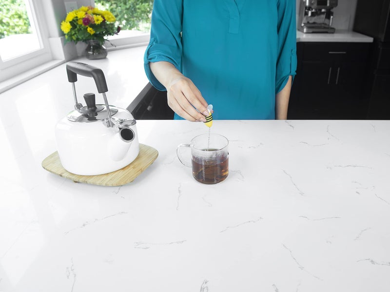 Joie Bumble Bee Tea Ball Infuser, Steep and Strain Loose Leaf Tea, Securely Sits on Side of Mug, Cute Bee Design, Stainless Steel, BPA-Free - Image 4