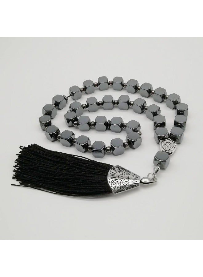 Tasbih Prayer Beads Allah & Muhammad Islamic Prayer Rosary Muslim Islam Misbaha Tasbeeh Sibha 33 Prayer Beads Bracelet - Image 4