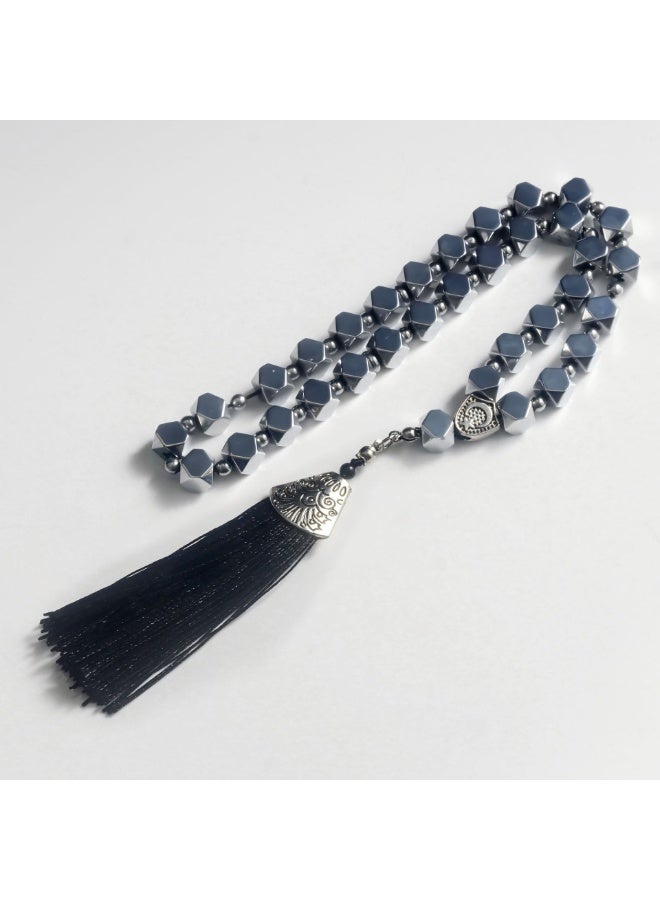 Tasbih Prayer Beads Allah & Muhammad Islamic Prayer Rosary Muslim Islam Misbaha Tasbeeh Sibha 33 Prayer Beads Bracelet - Image 1