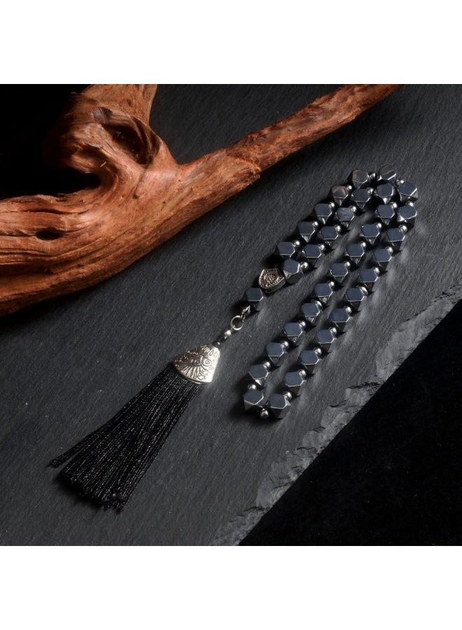 Tasbih Prayer Beads Allah & Muhammad Islamic Prayer Rosary Muslim Islam Misbaha Tasbeeh Sibha 33 Prayer Beads Bracelet - Image 3