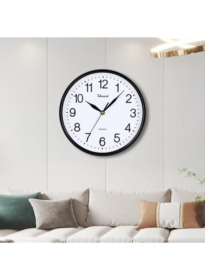 Telesonic Wall Clock For Home Living Room, Simple Electronic Quartz Clock Decorative Wall Clock 30Cm - Image 2
