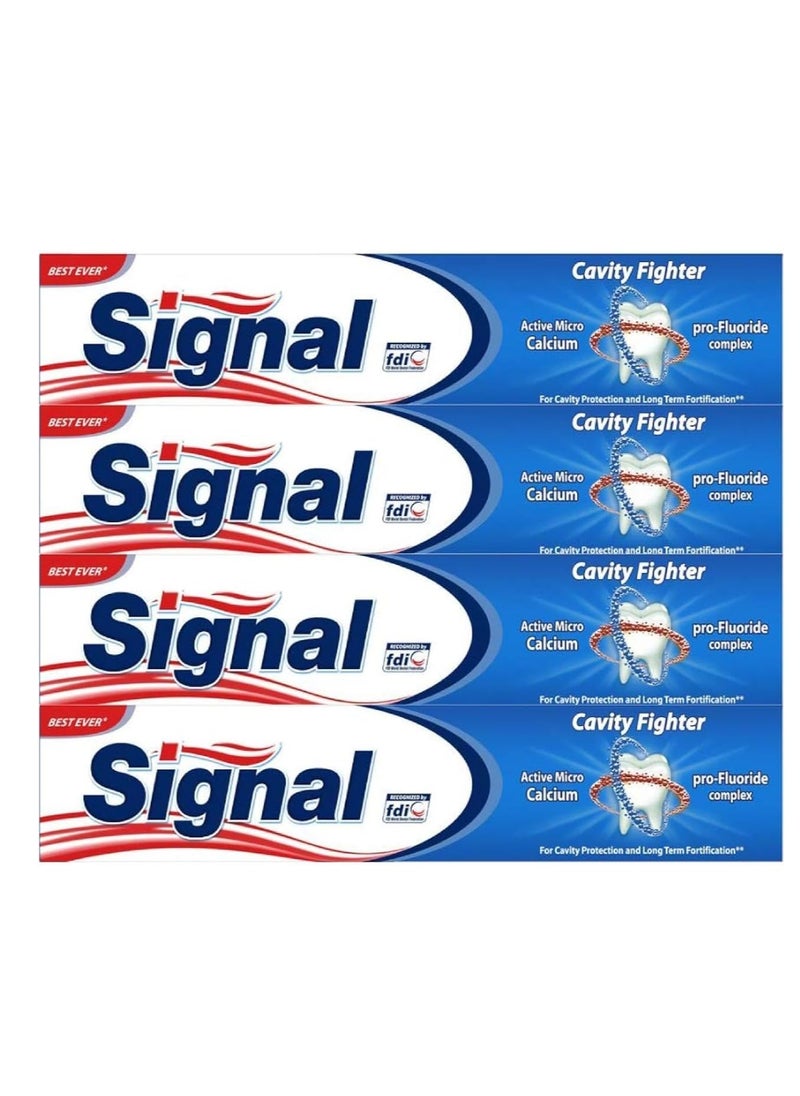 Signal Toothpaste Cavity Fighter 4*120ML  - Image 1