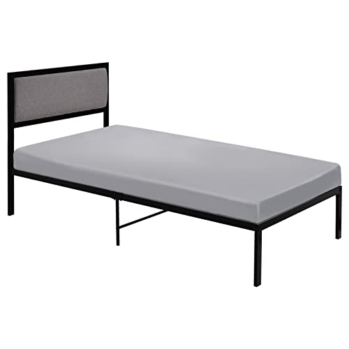 Coldwind Cot Sheets 31" x 75", Cot Size Sheet Fitted with Narrow Twin/Camp Bunk/Rvs Bunk/Guest Beds/Army Cots/Trifold Mattress, Super Soft Breathable Microfiber Bed Cover, Bottom Sheet, Gray - Image 1