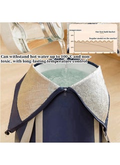 HQ-GAMING Foldable Bucket Foot Soaking Bag, Portable Foldable Foot Soaking Bag Bucket Foot Soak Tub Soaking Foot Bath Basin, Knee High Foot Spa Bath Tub,Insulated Foot Bath Bag Travel Foot Bath Bucket Home Pedicure Basin Outdoor  - Image 4