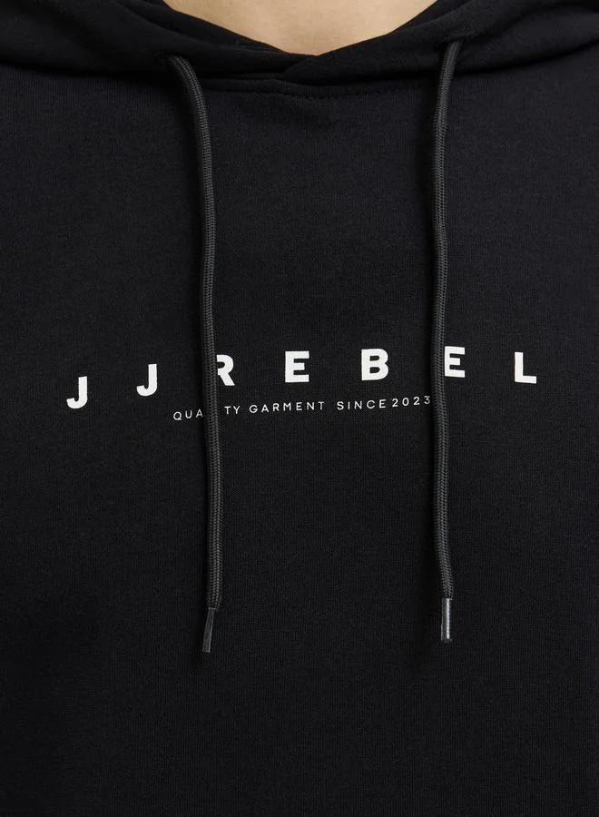 JJ Rebel by Jack & Jones JJ REBEL Graphic Print Pullover with Hoodie