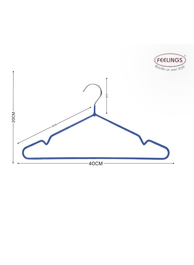 Feelings FEELINGS METAL HANGER PVC 12PCS- BLUE  - Image 2