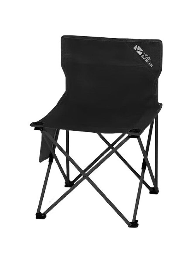Mobigarden Outdoor Camping Picnic Ultra-Light Portable Fishing Chair Camping Chair Nx20665020 Obsidian Black - Image 2
