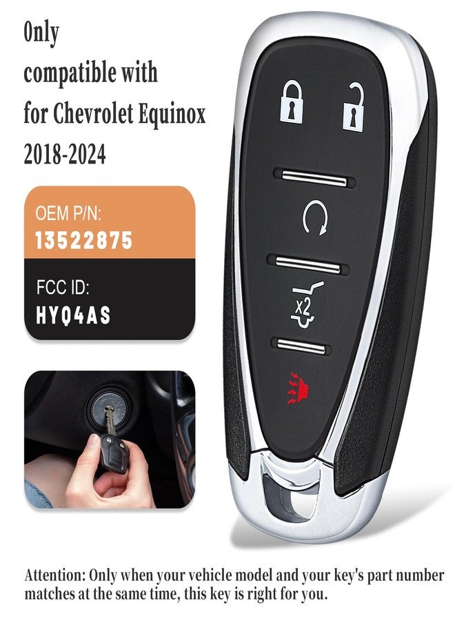 Keyecu Replacement Smart Remote Car Key Fob for Chevrolet Equinox Blazer Trailblazer Traverse 2021-2024 HYQ4AS 1551A-4AS 315MHz ID46Chip 5 Buttons - Image 3