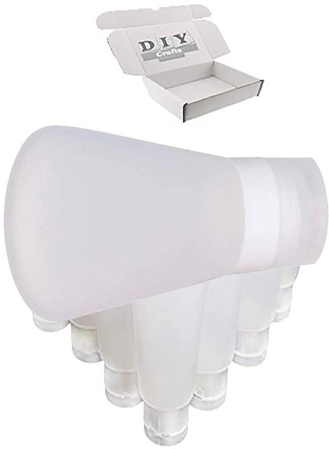 DIY Crafts Pack of 15 Pcs, Flip Cap Transparent, Empty Squeeze Bottle, Combo Of Empty Refillable Travel Plastic Matte Flip Cap Cosmetic B (Pack of 15 Pcs, Flip Cap Transparent) - Image 2