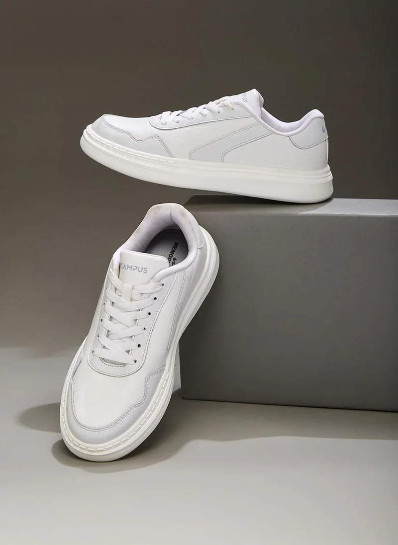 كامبس Women Droid Memory Foam Lace-Up Sneakers-White