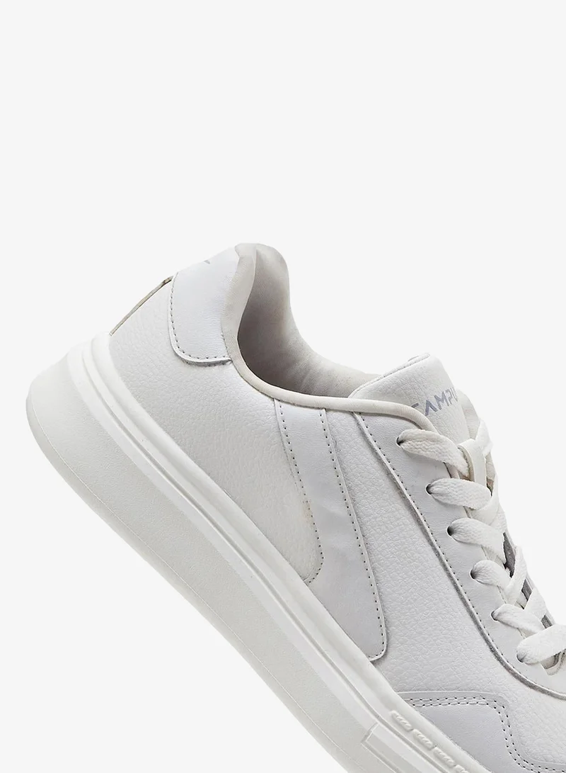 Campus DROID Women Droid Memory Foam Lace-Up Sneakers-White for Women | Best Price UAE