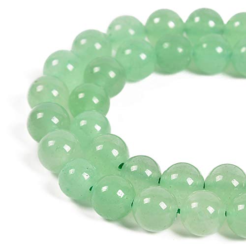 Nancybeads 45pcs 8mm Natural Green Aventurine Gemstone Round Spacer Loose Stone Beads for Jewelry Making 155 1 Strand Green Aventurine 8mm 45Beads