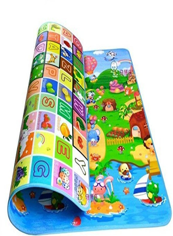 GLIVE (LABEL) Glive Polyester Baby Care Soft and Sturdy Crawl Floor Mat Playing Double Side Mat (Multicolour, 120 x 180 cm) - Image 3