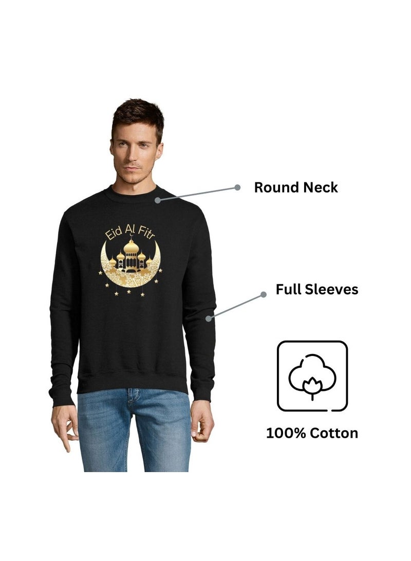 برينت شوب فور مي سويت شيرت رجالي للعيد – نسيج قطن 100% | سويت شيرت للرجال | ملابس غير رسمية | سويت شيرت بأكمام طويلة ورقبة دائرية | سويت شيرت احتفالي للعيد - Image 5