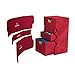Gamegenic Stronghold 200 XL Convertible Deck Box DoubleSleeved Card Game Protector with Accessories Drawer Nexofyber Surface Holds up to 200 Cards Red Color Made by Gamegenic GGS20111ML - Image 3