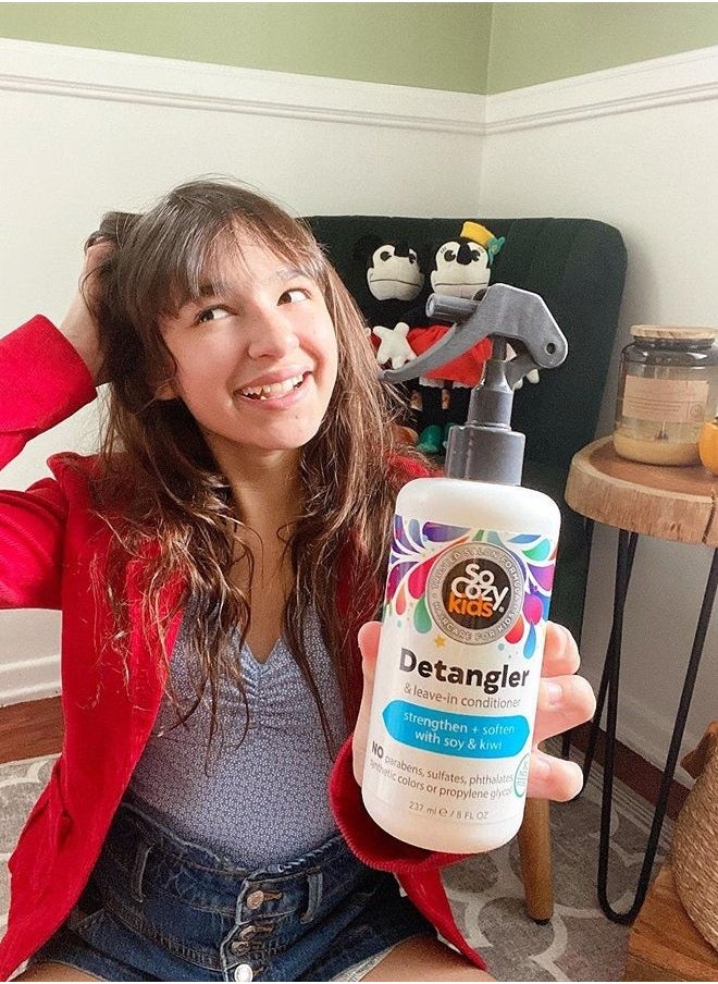 SO COZY So Cozy Detangler & Leave In Conditioner Spray - Hair Detangler Spray for Kids - Paraben-Free Leave In Hair Conditioner & Detangling Spray - Kids Leave In Conditioner for Frizzy Hair (8 fl oz)  - Image 2