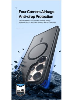 DUX DUCIS Dux Ducis Yind Series Back Cover TPU+PC+Magnets Matte Drop-Proof Phone Cover For Samsung Galaxy S25 Ultra (Black)  - Image 3