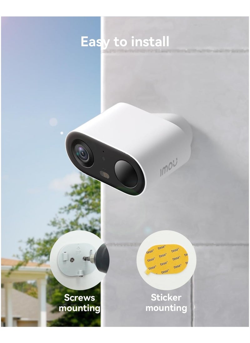 IMOU - 3MP Cell Go Portable GoTo Camera 2K, Built-in Siren, PIR Detection, Two-way Talk, Human Detection, Privacy Mode, IP65 - Image 1