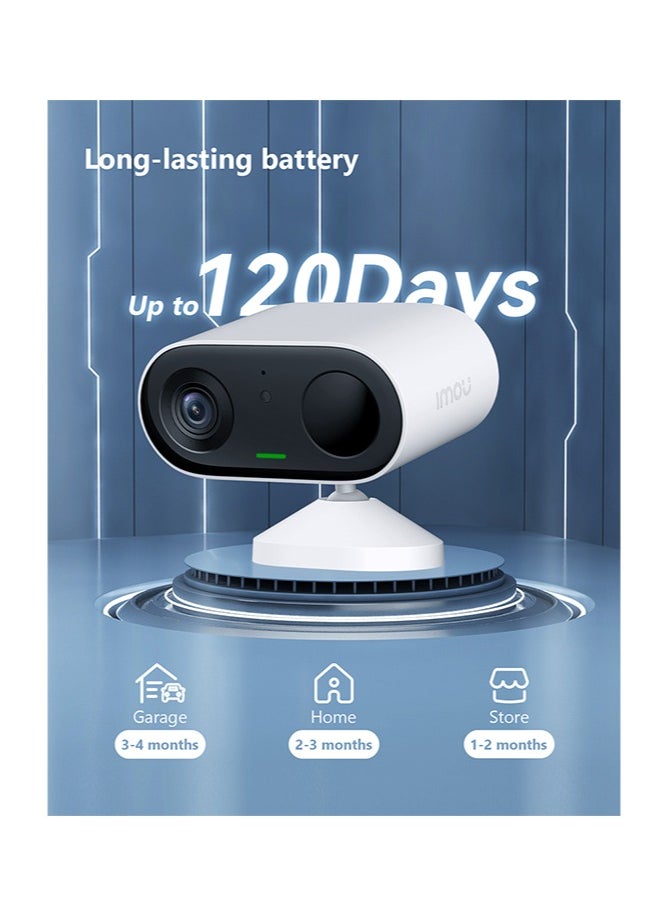 IMOU - 3MP Cell Go Portable GoTo Camera 2K, Built-in Siren, PIR Detection, Two-way Talk, Human Detection, Privacy Mode, IP65 - Image 1