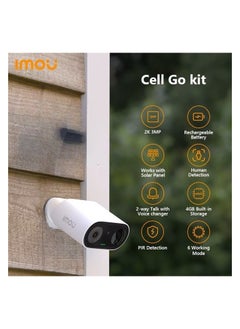 IMOU 3MP Cell Go Portable GoTo Camera 2K, Built-in Siren, PIR Detection, Two-way Talk, Human Detection, Privacy Mode, IP65  - Image 5