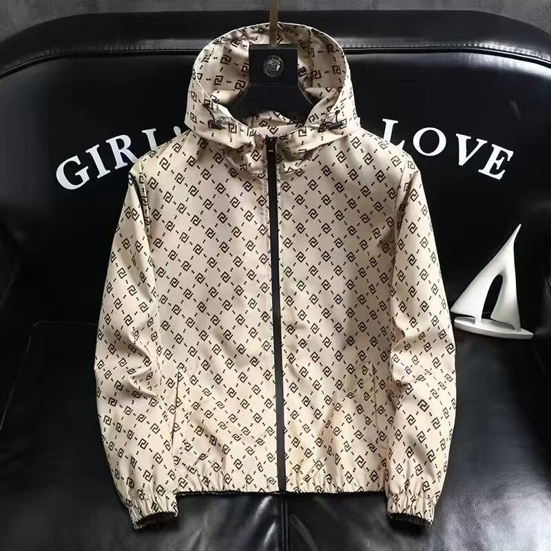 2024 Anti-Ultraviolet Sun Protection Clothing Men'S Plaid Ultra-Thin Ice Silk Outdoor Hooded Thin Jacket Sun Protection Clothing - Image 3