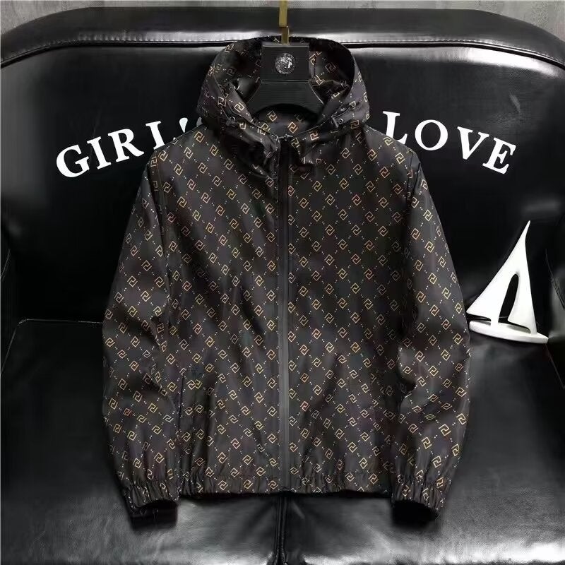 2024 Anti-Ultraviolet Sun Protection Clothing Men'S Plaid Ultra-Thin Ice Silk Outdoor Hooded Thin Jacket Sun Protection Clothing - Image 1