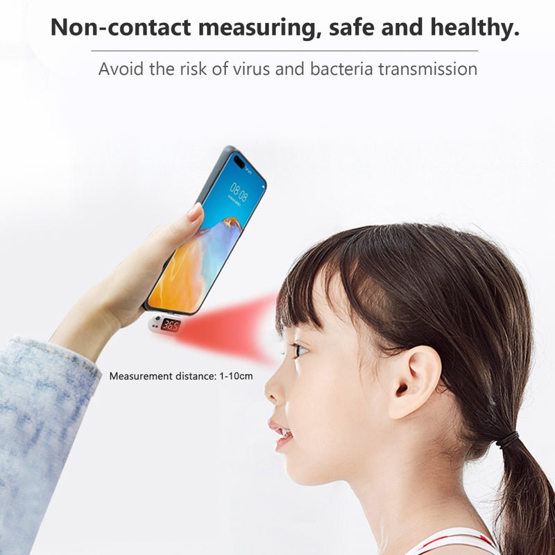 USB Smart Thermometer USB Intelligent Thermometer Portable Mini Cell Phone Thermometer Non-contact Type Infrared USB Thermometer for Adults & Kids Temperature Measurement Device ℃/ ℉ Conversion - Image 4