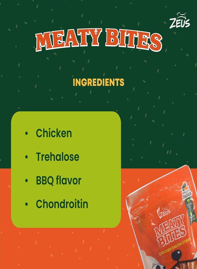 زيوس قطع لحم الدجاج والبيكون من زيوس، مكافآت سهلة الهضم للكلاب، يمكن تقديمها كوجبات خفيفة، أو كإضافات للطعام، أو أثناء التدريب. - Image 5