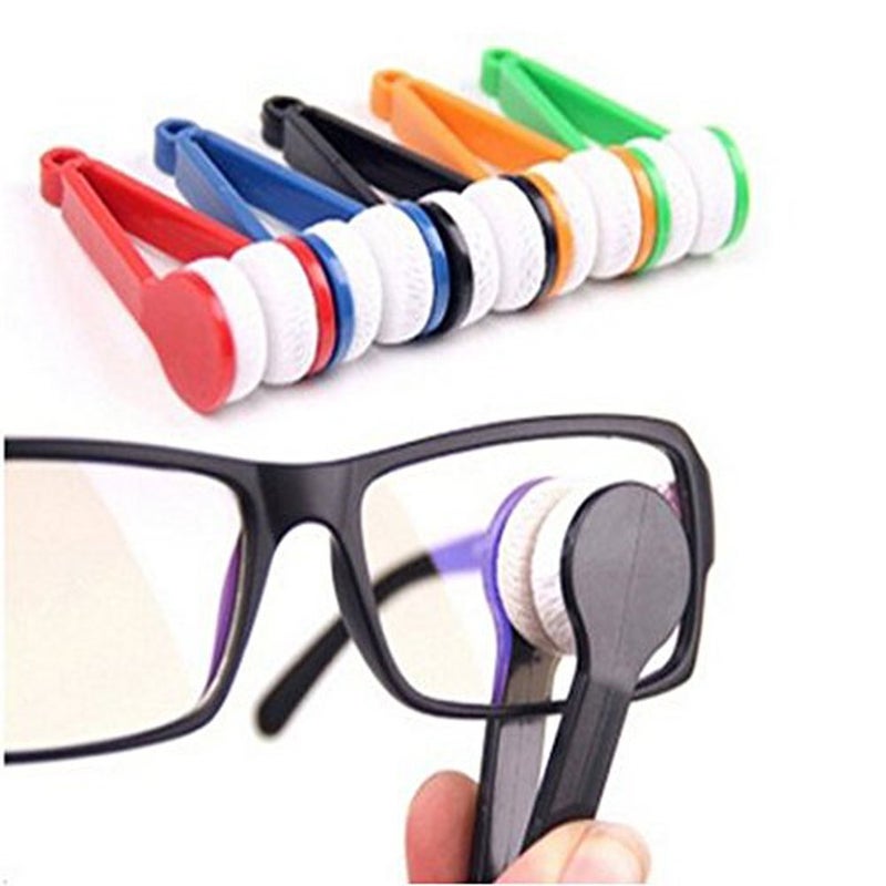 erioctry Sun Glasses Eyeglass Microfiber Mini Eyeglasses Cleaner Spectacles Cleaner Soft Brush Cleaning Tool 5 Pieces Random Color 
