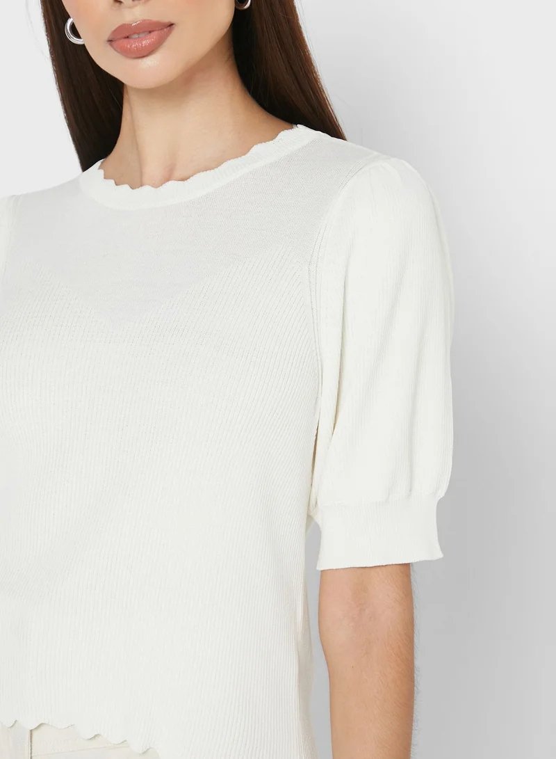Object Scallop Detail Top