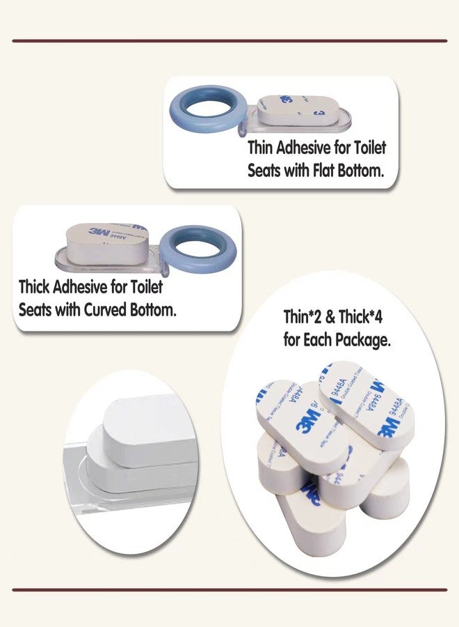 Moloudan Toilet Seat Handle, Toilet Lid Lifter, Avoid Touching Toilet Seat Handle Lifter Bathroom Accessories, More Practical, More Sanitary, 2 Pack, Blue - Image 4