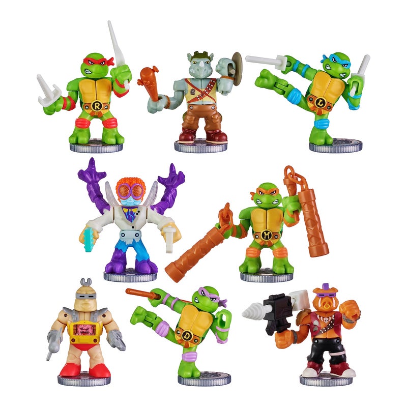 AKEDO Legends of Akedo Teenage Mutant Ninja Turtles. Mini Battling Warriors Versus Pack Leonardo Vs Rocksteady Small - Image 5