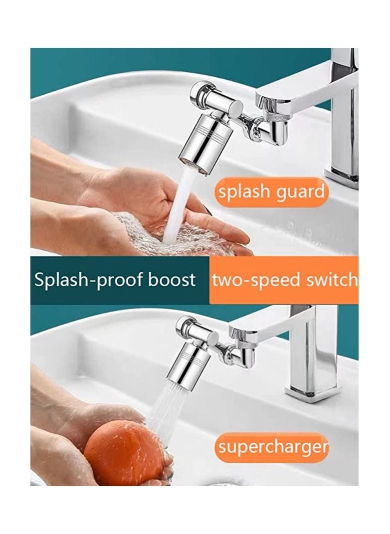 Spaceshoop 1080 Swivel Tap Aerator Rotating Aerator Tap for Kitchen Sink Aerator Rotate Faucet with 2 Adjustable Modes for Kitchen Bathroom Rotating Faucet Aerator for M22 Internal Thread  - Image 4