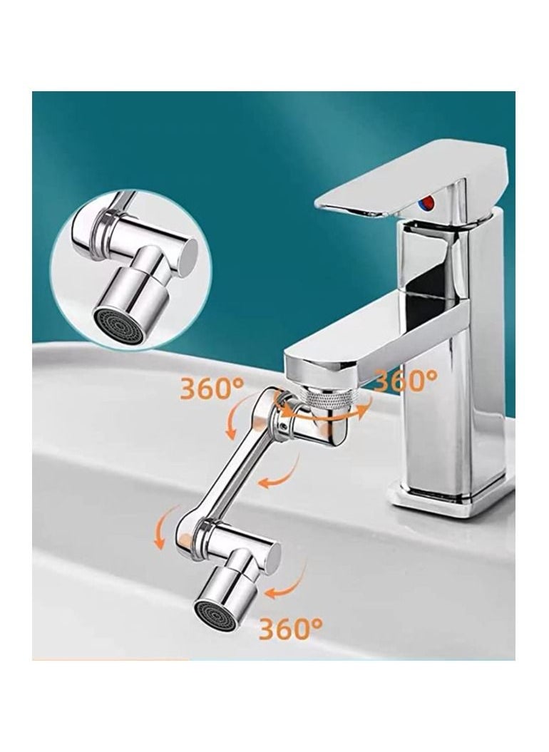 Spaceshoop 1080 Swivel Tap Aerator Rotating Aerator Tap for Kitchen Sink Aerator Rotate Faucet with 2 Adjustable Modes for Kitchen Bathroom Rotating Faucet Aerator for M22 Internal Thread  - Image 2