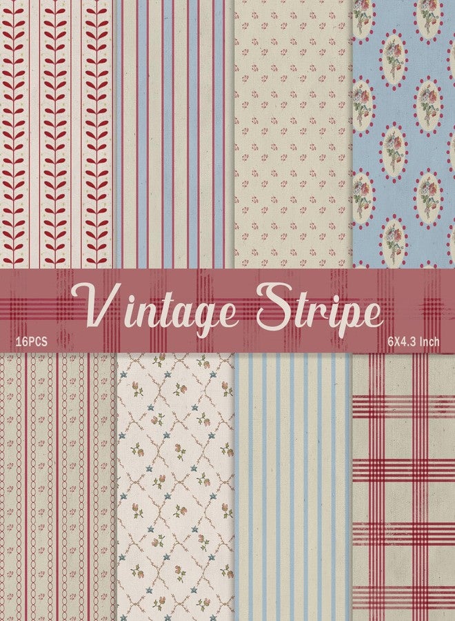 PRSTINCOL Vintage Stripe Decorative Paper - Image 1