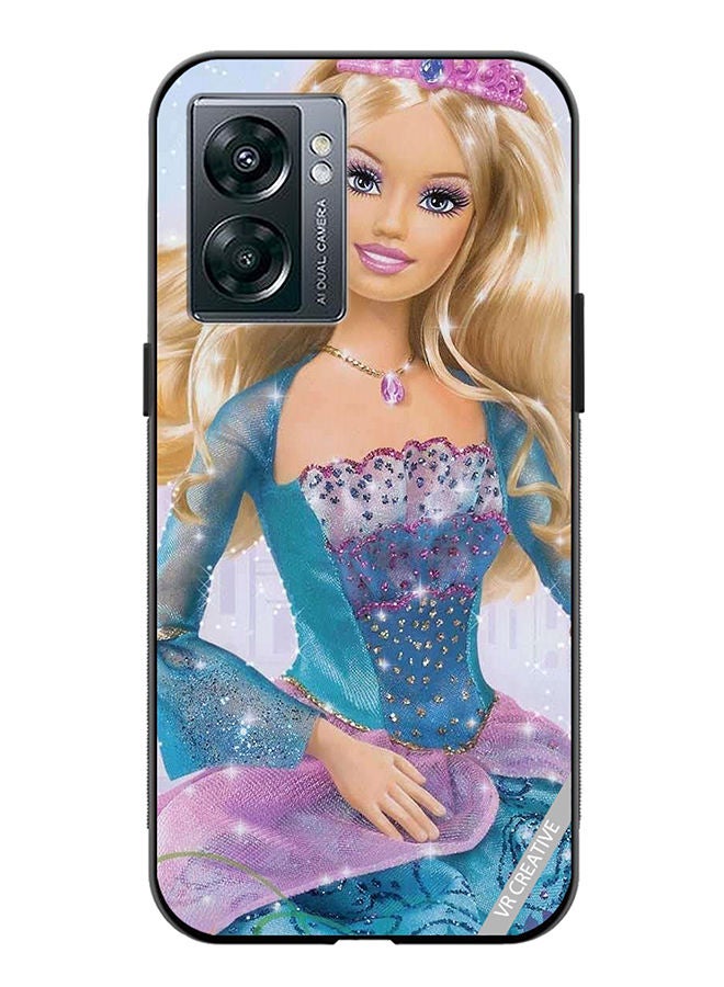 VR CREATIVE Protective Case Cover For OnePlus Nord N300 Blue Barbie Design Multicolour - Image 1