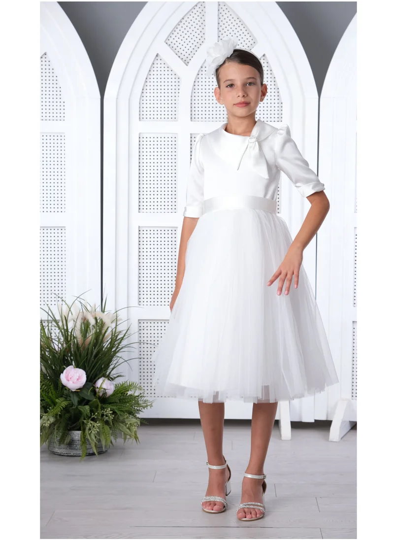 VIA BAMBINO Girls Dress White 3194