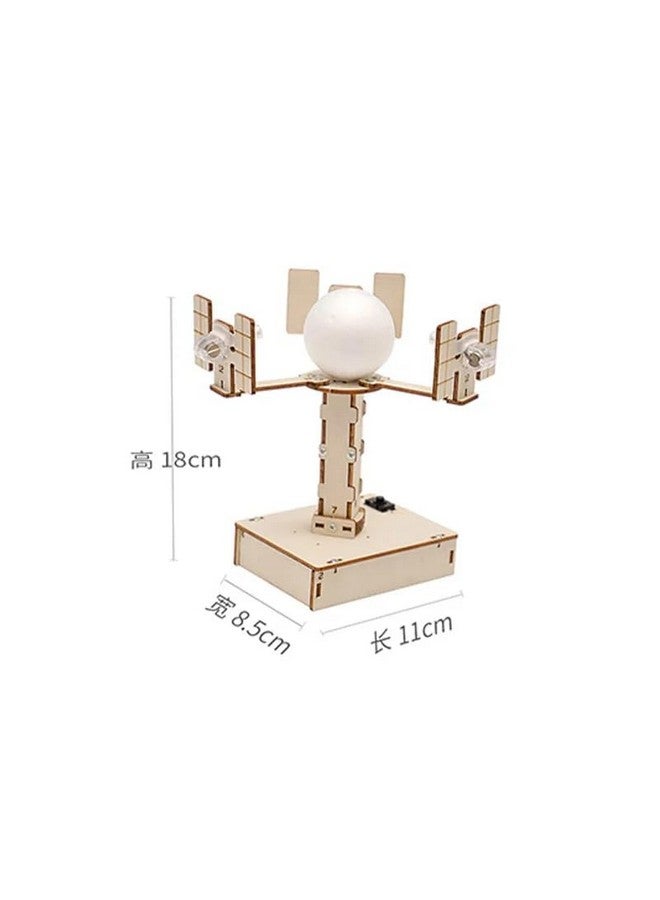 ريس 52 نموذج قمر صناعي متزامن اصنعه بنفسك، ألعاب STEM، مجموعة أدوات تجريبية علمية، تعليم، ألعاب ألغاز خشبية للأطفال - Image 2
