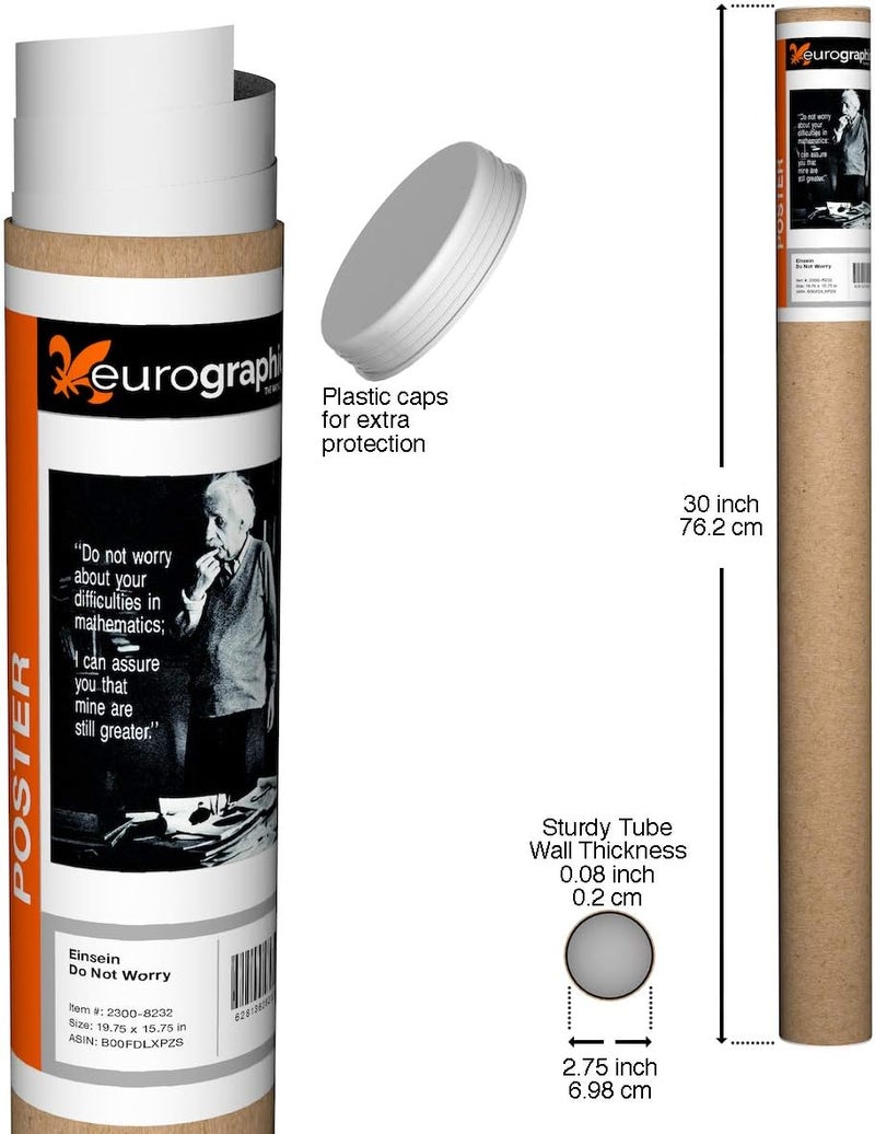 eurographics EuroGraphics EinsteinDo Not Worry Poster 1975 x 1575 inch - Image 2