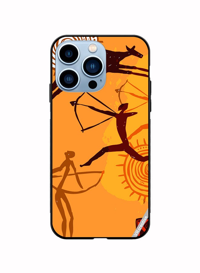 VR CREATIVE Protective Case Cover For Apple iPhone 14 Pro Max African Art Design Multicolour - Image 1