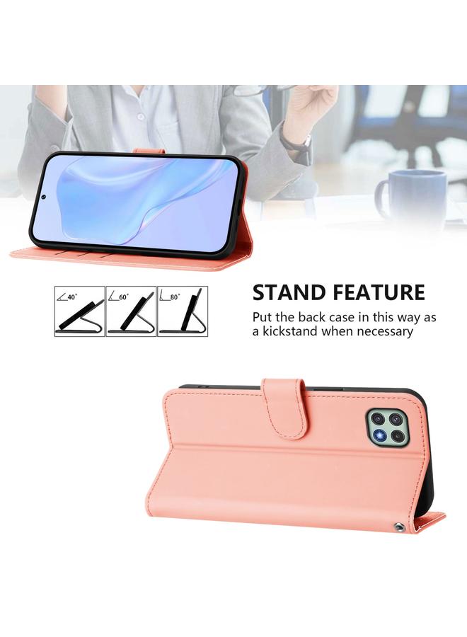 S-TOP Case For Samsung Galaxy A22 5G / F42 5G Skin Feel Solid Color Leather Phone Case with Lanyard - Image 3