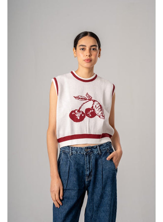 ASTK Cherry Knit Vest - Image 1